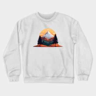 Mountain design Crewneck Sweatshirt
